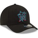 petten-gebogen-zwart-snapback-9forty-m-crown-player-replica-van-miami-marlins-mlb-van-new-era