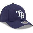 petten-gebogen-marineblauw-snapback-9forty-m-crown-player-replica-van-tampa-bay-rays-mlb-van-new-era