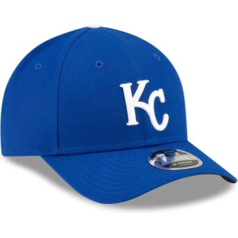 Petten gebogen blauw snapback 9FORTY M-Crown Player Replica van Kansas City Royals MLB van New Era