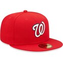 petten-plat-rood-fitted-59fifty-ac-perf-van-washington-nationals-mlb-van-new-era