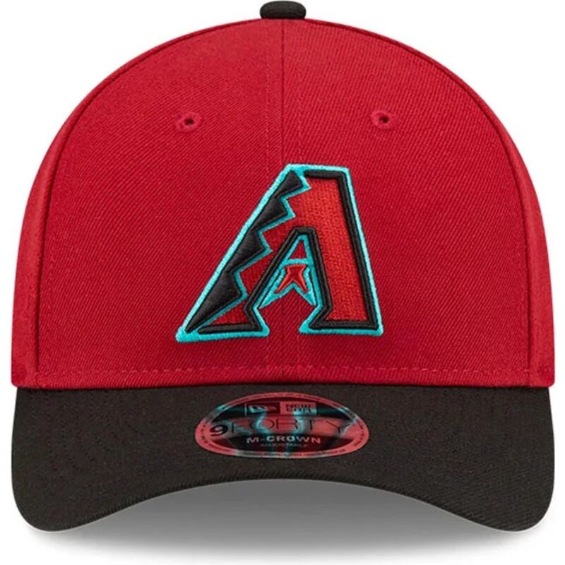 petten-gebogen-rood-snapback-9forty-m-crown-player-replica-van-arizona-diamondbacks-mlb-van-new-era
