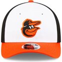 petten-gebogen-oranje-snapback-9forty-m-crown-player-replica-van-baltimore-orioles-mlb-van-new-era