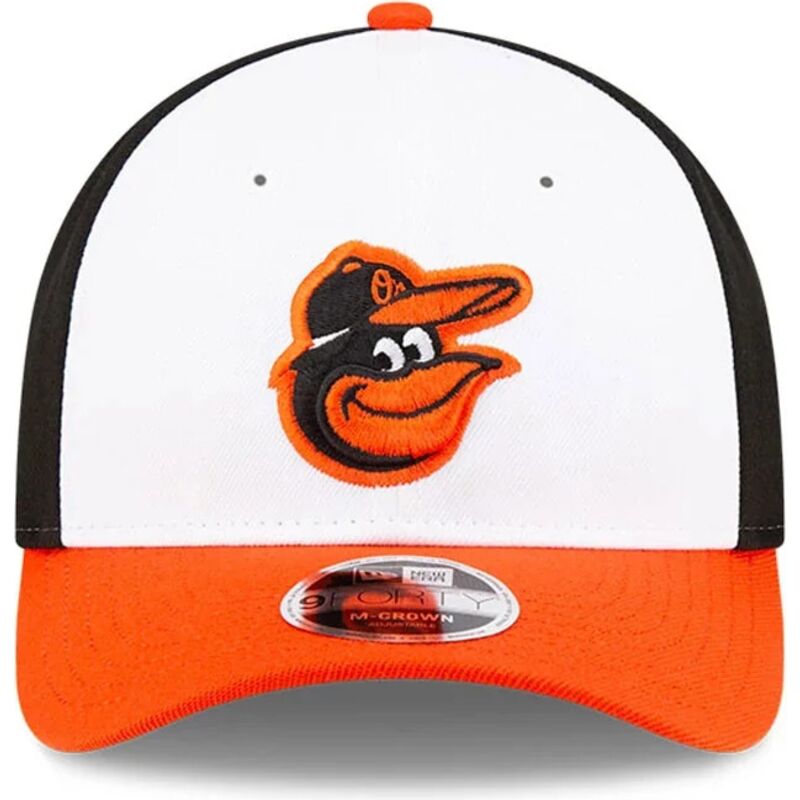 petten-gebogen-oranje-snapback-9forty-m-crown-player-replica-van-baltimore-orioles-mlb-van-new-era
