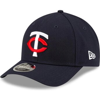 Petten gebogen marineblauw snapback 9FORTY M-Crown Player Replica van Minnesota Twins MLB van New Era