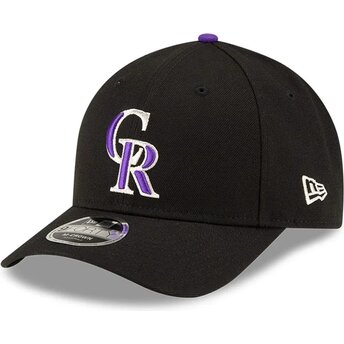 Petten gebogen zwart snapback 9FORTY M-Crown Player Replica van Colorado Rockies MLB van New Era