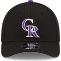 petten-gebogen-zwart-snapback-9forty-m-crown-player-replica-van-colorado-rockies-mlb-van-new-era