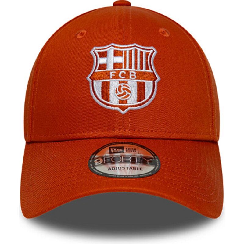 petten-gebogen-oranje-verstelbaar-9forty-seasonal-van-fc-barcelona-laliga-van-new-era