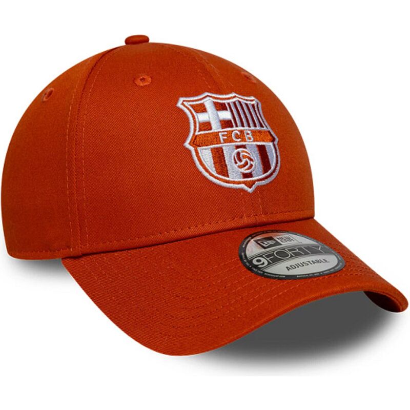 petten-gebogen-oranje-verstelbaar-9forty-seasonal-van-fc-barcelona-laliga-van-new-era