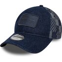 petten-gebogen-marineblauw-verstelbaar-9twenty-patterned-denim-van-red-bull-racing-formula-1-van-new-era
