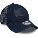 petten-gebogen-marineblauw-verstelbaar-9twenty-patterned-denim-van-red-bull-racing-formula-1-van-new-era