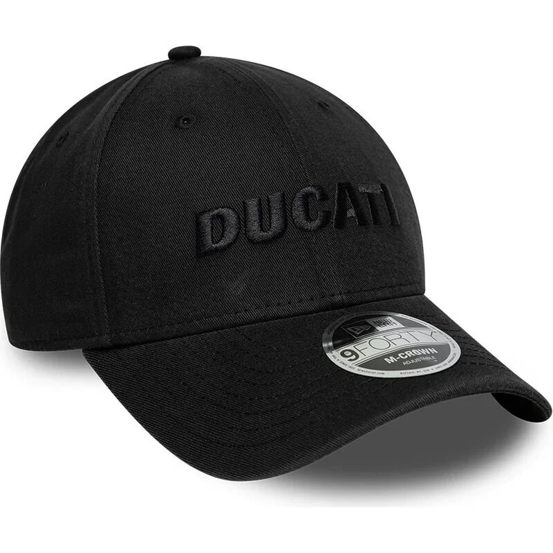 petten-gebogen-zwart-snapback-9forty-m-crown-wordmark-van-ducati-motor-motogp-van-new-era