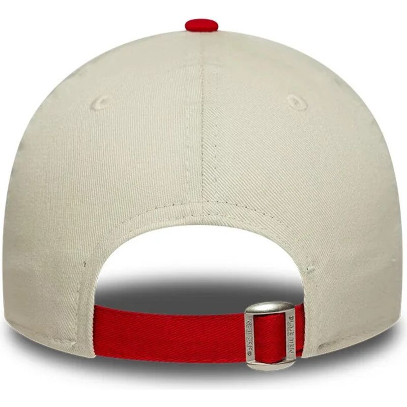 petten-gebogen-beige-verstelbaar-voor-kinderen-9forty-contrast-van-manchester-united-football-club-premier-league-van-new-era