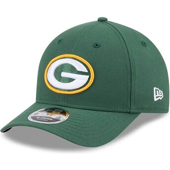 Petten gebogen groen snapback 9FORTY M-Crown Team van Green Bay Packers NFL van New Era