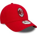 petten-gebogen-rood-verstelbaar-voor-kinderen-9forty-core-van-ac-milan-serie-a-van-new-era
