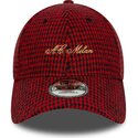 petten-gebogen-rood-verstelbaar-9forty-houndstooth-van-ac-milan-serie-a-van-new-era