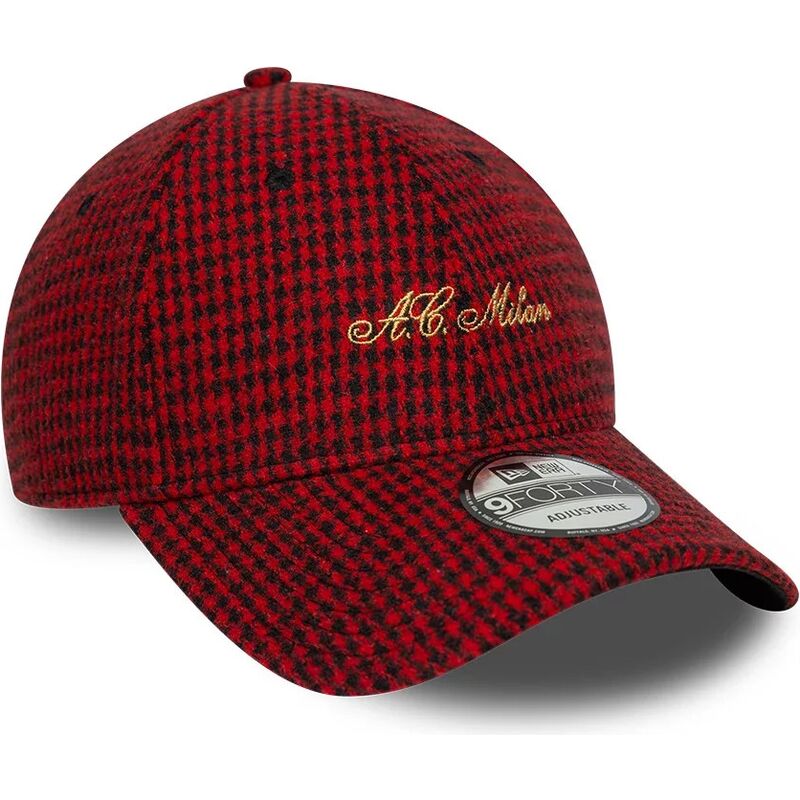 petten-gebogen-rood-verstelbaar-9forty-houndstooth-van-ac-milan-serie-a-van-new-era petten-gebogen-rood-verstelbaar-9forty-houndstooth-van-ac-milan-serie-a-van-new-era
