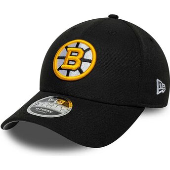 Petten gebogen zwart snapback 9FORTY M-Crown Team van Boston Bruins NHL van New Era