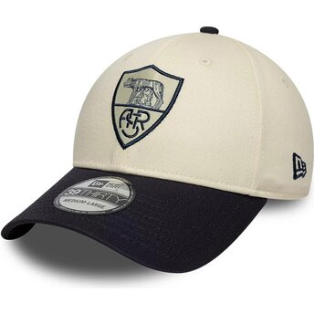 Petten gebogen beige fitted 39THIRTY Seasonal van Associazione Sportiva Roma Serie A van New Era