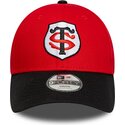 petten-gebogen-rood-snapback-voor-kinderen-9forty-team-van-stade-toulousain-top-14-van-new-era