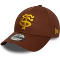 petten-gebogen-bruin-snapback-9forty-seasonal-van-stade-toulousain-top-14-van-new-era