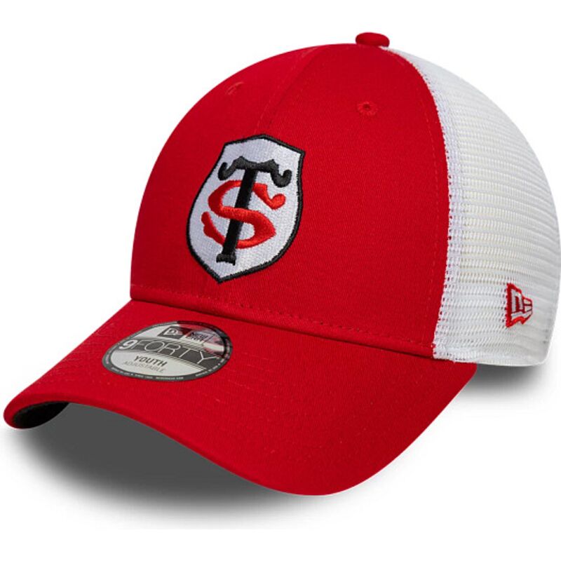 petten-gebogen-rood-verstelbaar-voor-kinderen-9forty-league-van-stade-toulousain-top-14-van-new-era