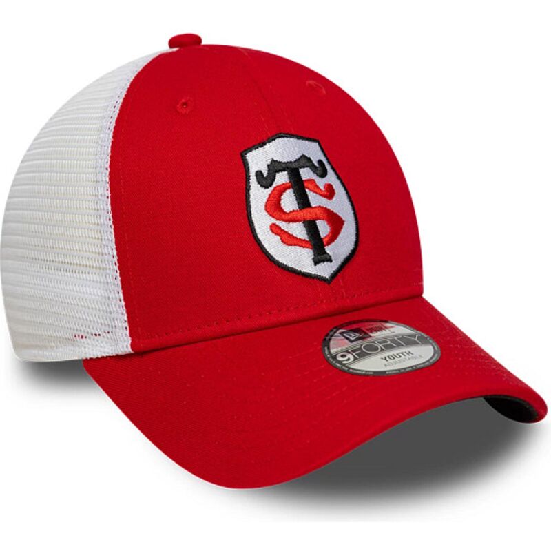 petten-gebogen-rood-verstelbaar-voor-kinderen-9forty-league-van-stade-toulousain-top-14-van-new-era