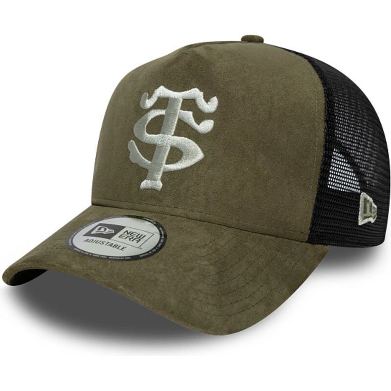 petten-gebogen-groen-snapback-e-frame-faux-suede-van-stade-toulousain-top-14-van-new-era
