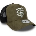 petten-gebogen-groen-snapback-e-frame-faux-suede-van-stade-toulousain-top-14-van-new-era