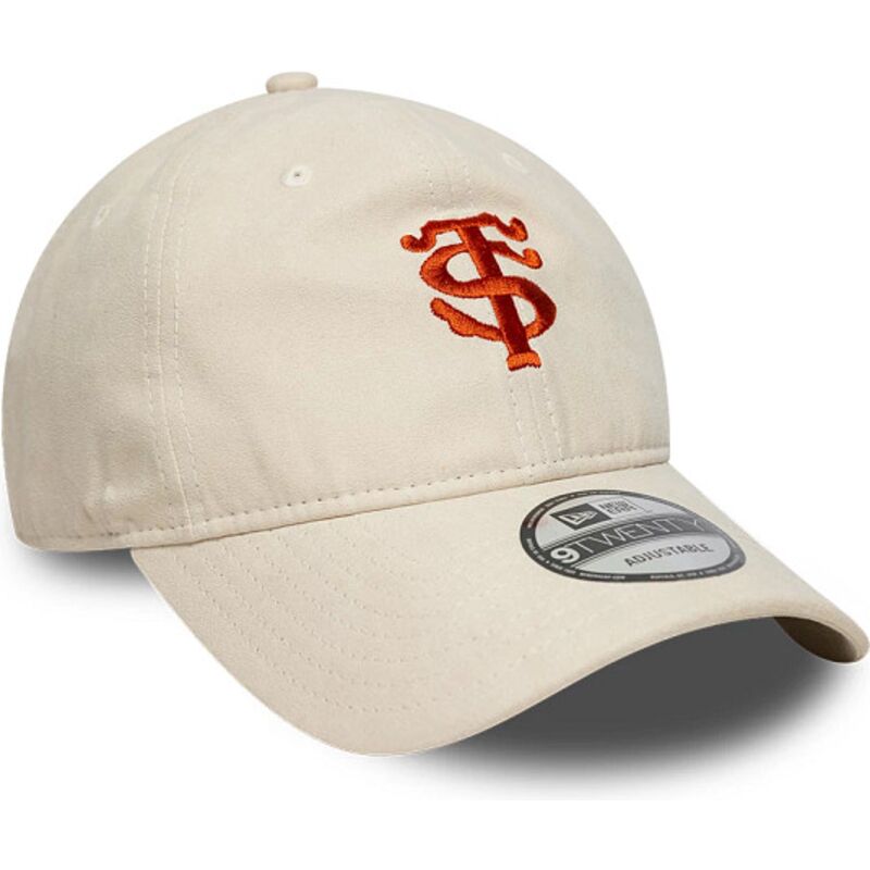 petten-gebogen-beige-verstelbaar-9twenty-faux-suede-van-stade-toulousain-top-14-van-new-era