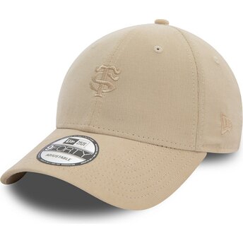 Petten gebogen beige verstelbaar 9FORTY Baby Cord van Stade Toulousain Top 14 van New Era