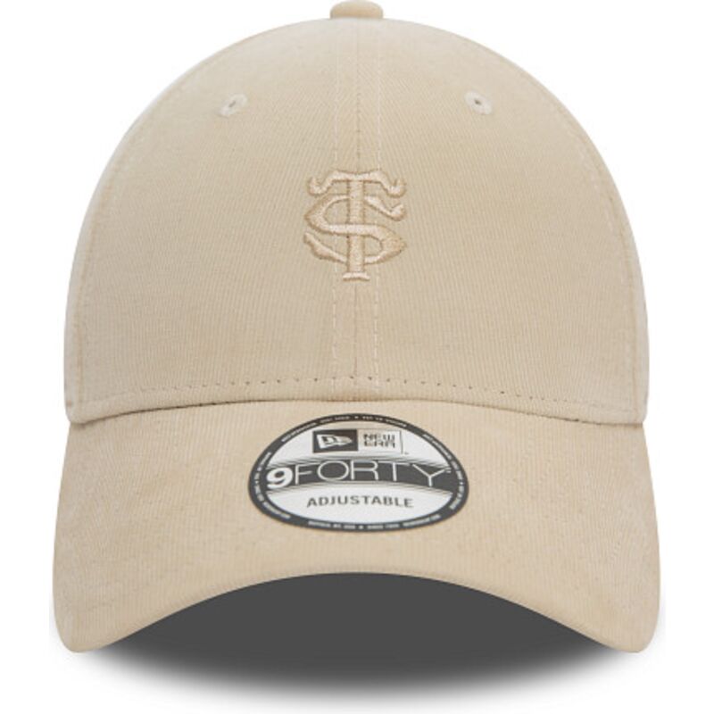 petten-gebogen-beige-verstelbaar-9forty-baby-cord-van-stade-toulousain-top-14-van-new-era