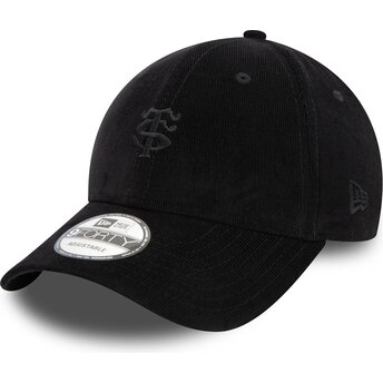 Petten gebogen zwart verstelbaar 9FORTY Baby Cord van Stade Toulousain Top 14 van New Era