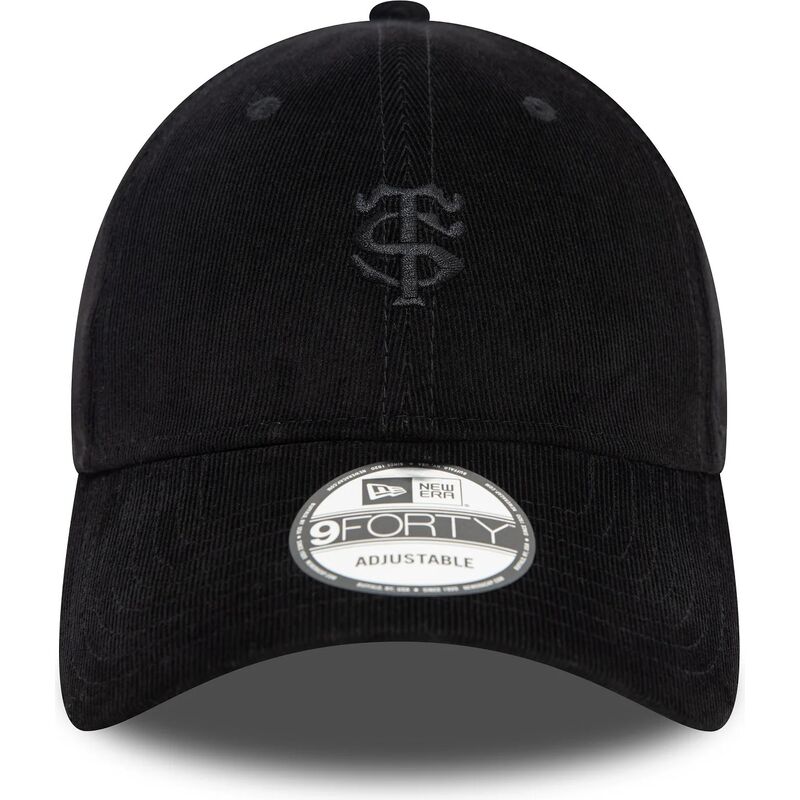 petten-gebogen-zwart-verstelbaar-9forty-baby-cord-van-stade-toulousain-top-14-van-new-era