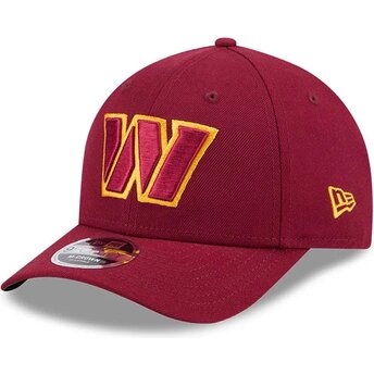 Petten gebogen rood snapback 9FORTY M-Crown Team van Washington Commanders NFL van New Era