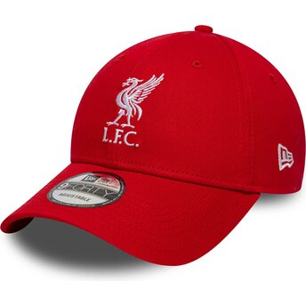 Petten gebogen rood verstelbaar 9FORTY Core van Liverpool Football Club Premier League van New Era