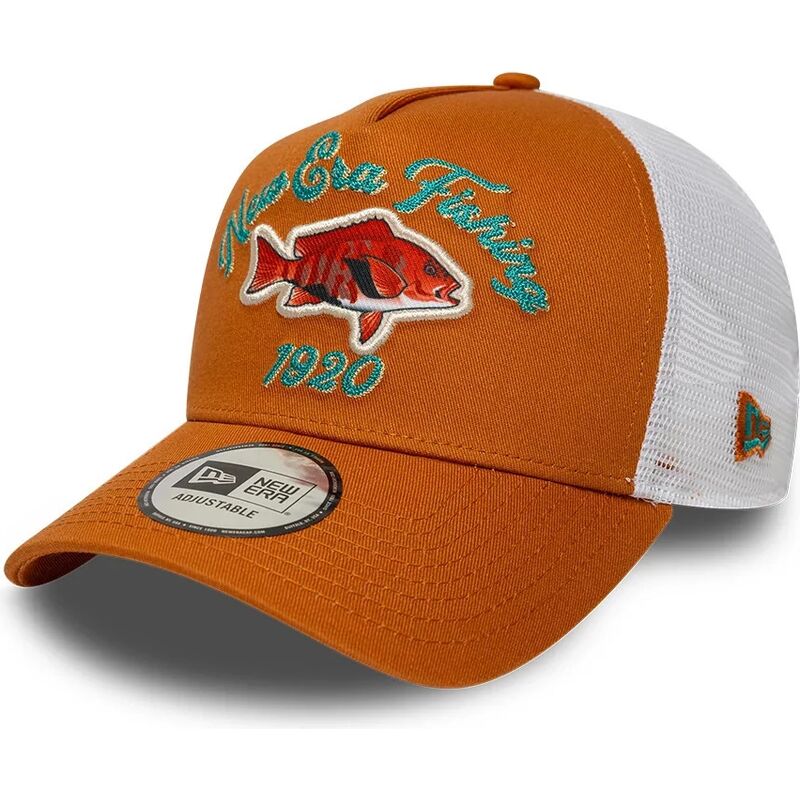 petten-gebogen-oranje-snapback-a-frame-fishing-van-new-era petten-gebogen-oranje-snapback-a-frame-fishing-van-new-era