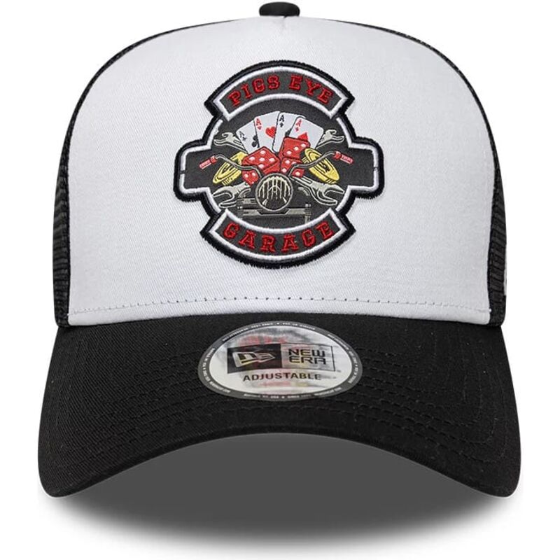 petten-gebogen-zwart-snapback-a-frame-location-icon-van-pigs-eye-garage-van-new-era
