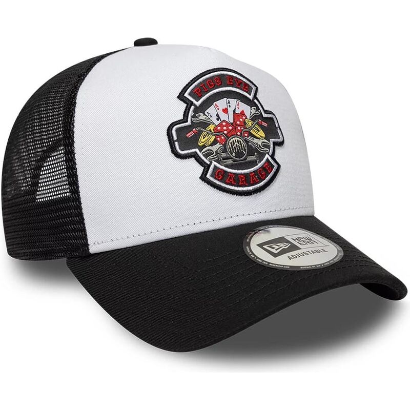 petten-gebogen-zwart-snapback-a-frame-location-icon-van-pigs-eye-garage-van-new-era