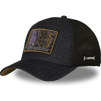 Petten gebogen marineblauw snapback DBS9 DES Beerus Dragon Ball van Capslab