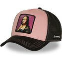 petten-gebogen-roze-snapback-acid-art1-monacid-mona-lisa-beroemdheden-van-capslab
