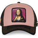 petten-gebogen-roze-snapback-acid-art1-monacid-mona-lisa-beroemdheden-van-capslab