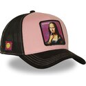 petten-gebogen-roze-snapback-acid-art1-monacid-mona-lisa-beroemdheden-van-capslab
