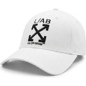 Petten gebogen wit verstelbaar Clamp Arrows Twill van L/AB c/o Off-White™