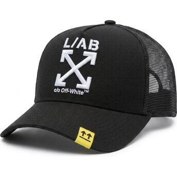 Petten gebogen zwart snapback Clamp Arrows van L/AB c/o Off-White™