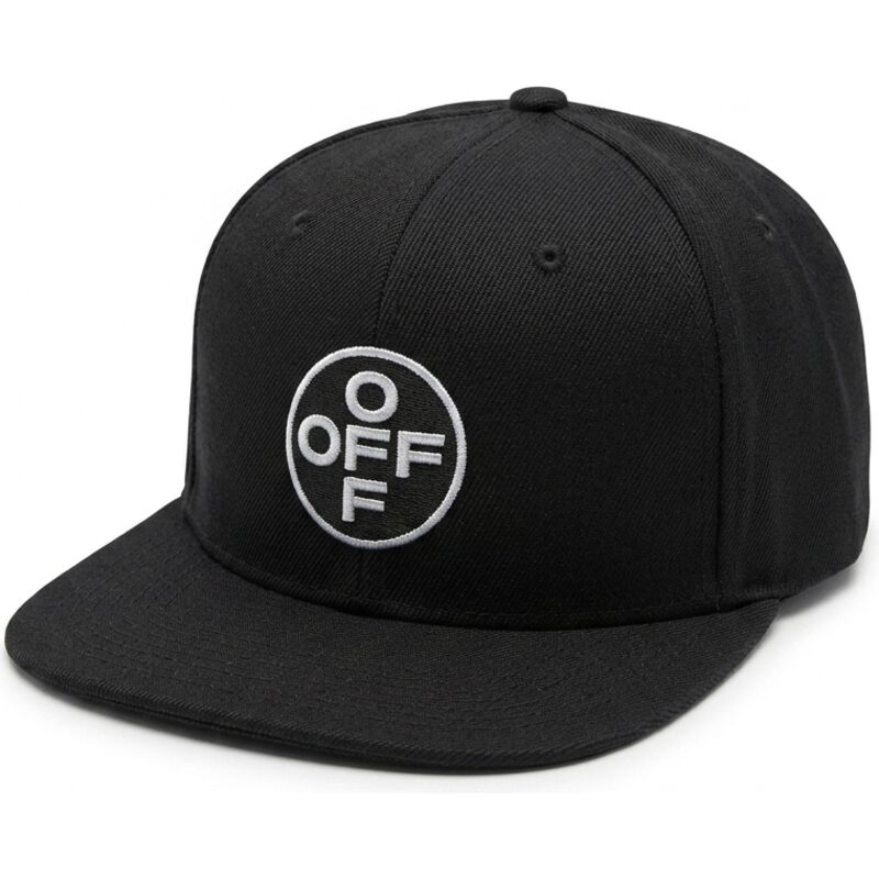 petten-plat-zwart-snapback-off-embroidered-twill-van-l-ab-c-o-off-white