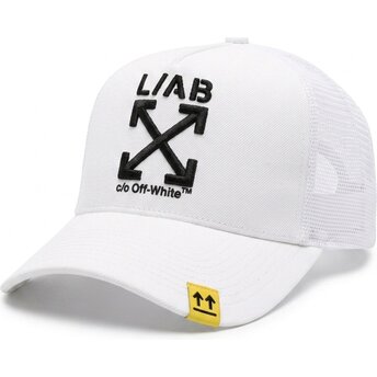 Petten gebogen wit snapback Clamp Arrows van L/AB c/o Off-White™