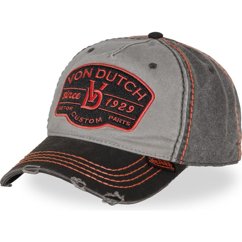 petten-gebogen-grijs-verstelbaar-retro16-van-von-dutch