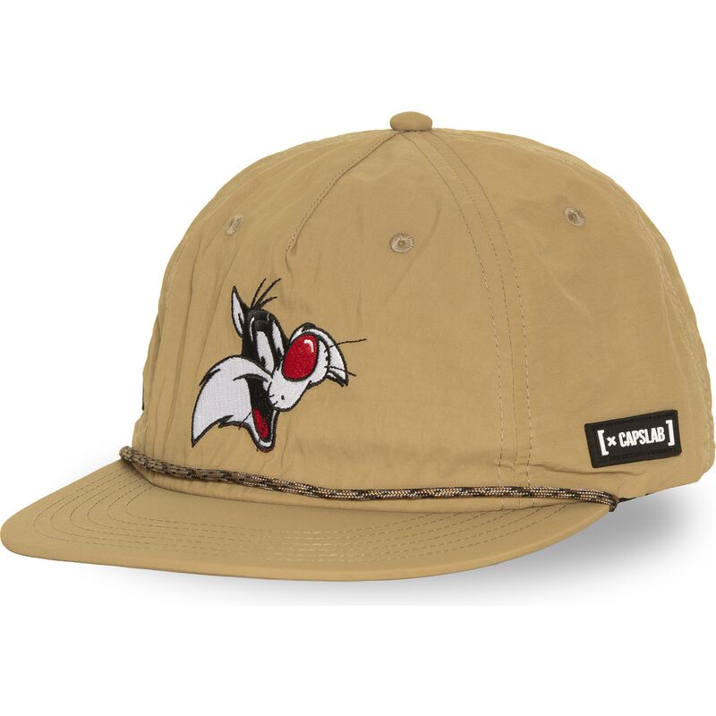 petten-plat-beige-snapback-loo13-goob-sylvester-looney-tunes-van-capslab