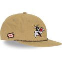 petten-plat-beige-snapback-loo13-goob-sylvester-looney-tunes-van-capslab