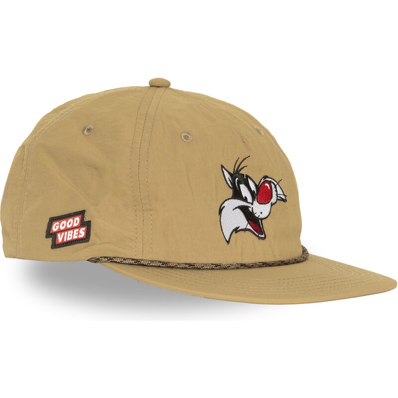 petten-plat-beige-snapback-loo13-goob-sylvester-looney-tunes-van-capslab